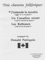 J'entends le Moulin SATB choral sheet music cover Thumbnail